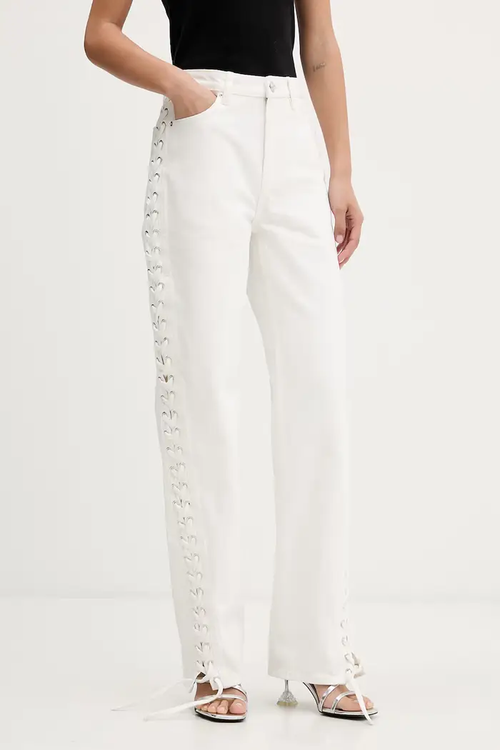 Rotate jeans loose da donna Beige