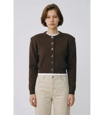 Rotate per donna 1138541667 Cardigan marrone Magtu, Casual, Cotone biologico
