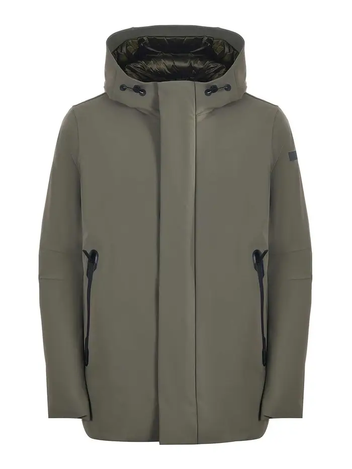 Piumino In Tessuto Tecnico Verde