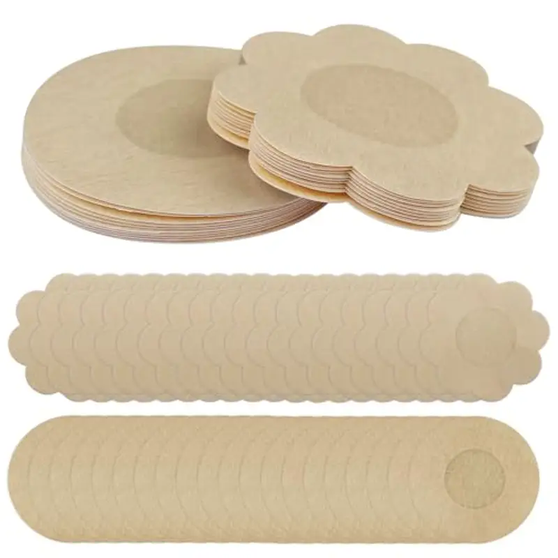 Rseuphiee 30 Paia Copricapezzoli, Paracapezzoli Invisibili, Cerotti Seno Monouso, Copri Capezzolo da Donna, Copricapezzoli Adesivi Seno