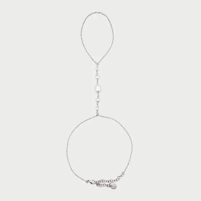 RUE DES MILLE Baciamano Pearl Halo - Gioiello Elegante