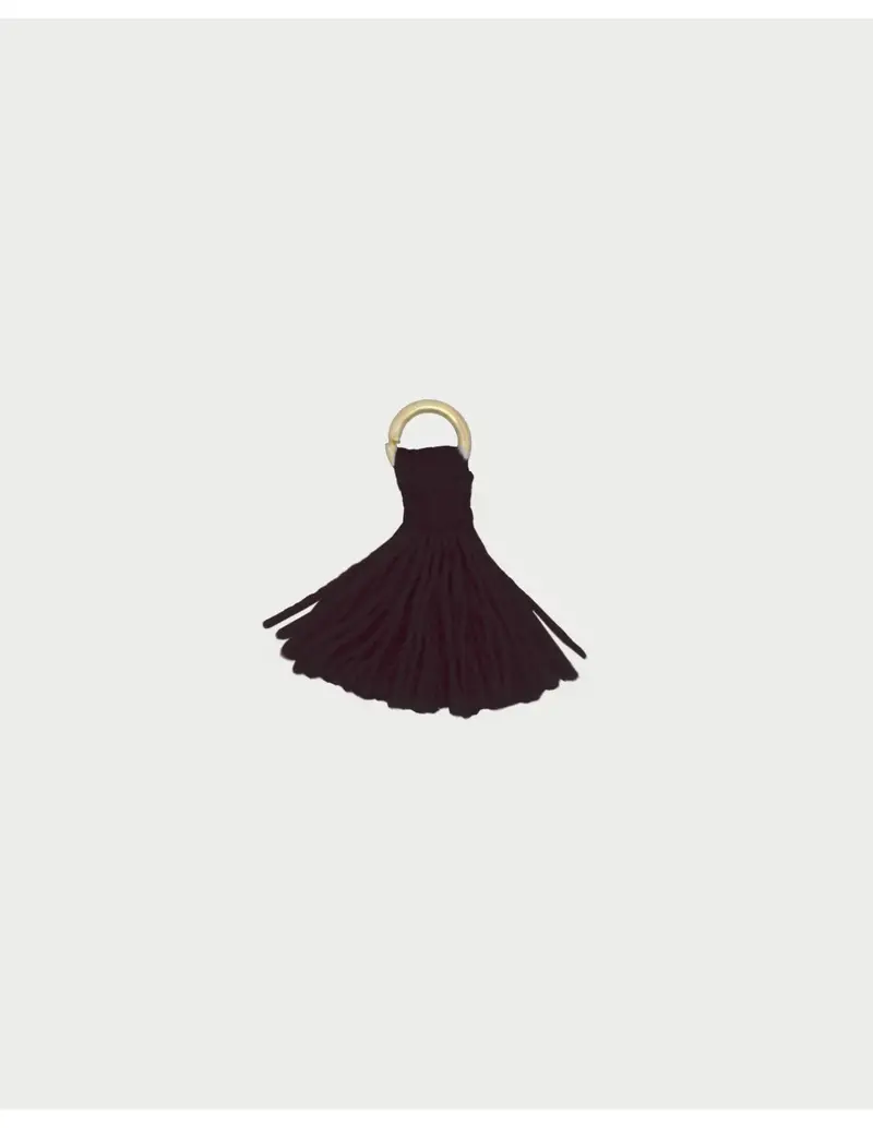 Rue Des Mille Charm Nappa Nera Charmbar in argento 925 dorato CB-CN