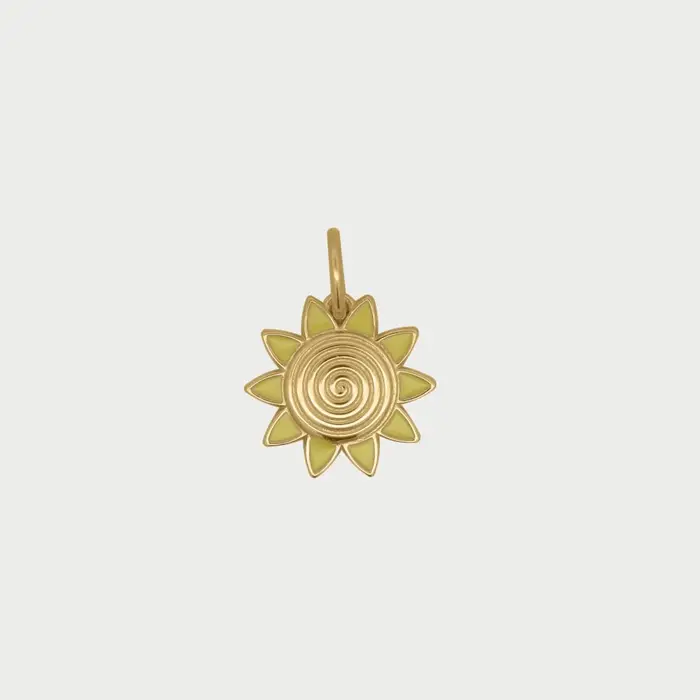RUE DES MILLE Charm Sole Smalto Giallo