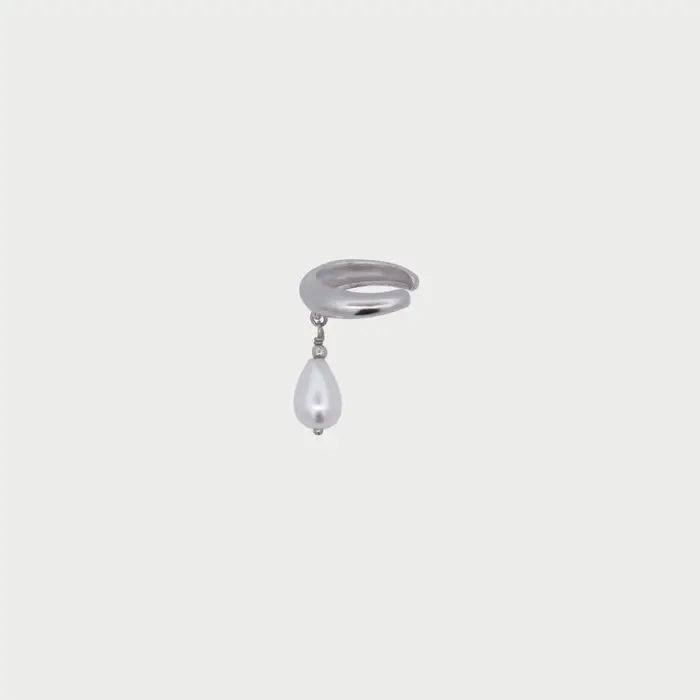 RUE DES MILLE Earcuff Pearl Drop - Gioiello Contemporaneo