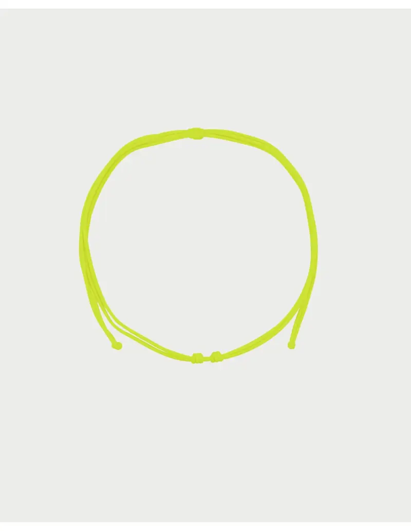 Rue Des Mille Girocollo Soft Cord Base Charmbar in tessuto soft regolabile CB-GR TS1 C8 Giallo Fluo