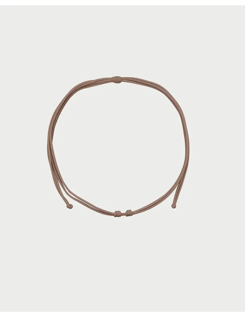 Rue Des Mille Girocollo Soft Cord Base Charmbar in tessuto soft regolabile CB-GR TS1 C9 Fango