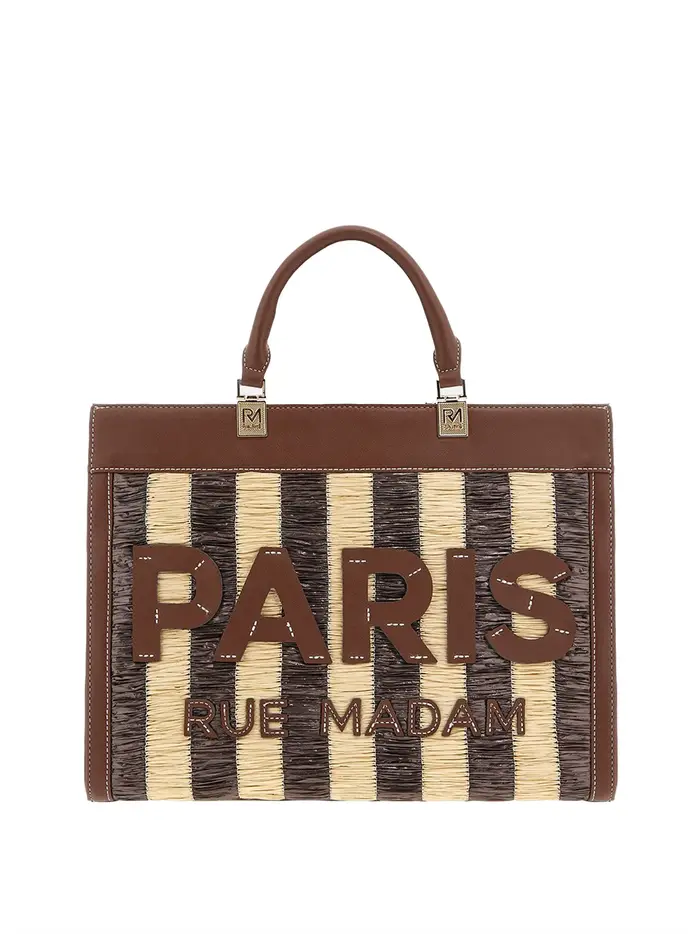 borsa a mano rue madam da donna - marrone