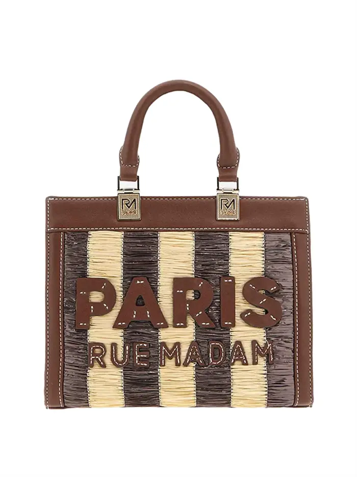 borsa a mano rue madam da donna - marrone