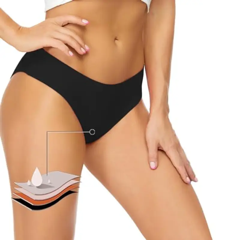 Runmeihe Pantaloni da Nuoto per Il Periodo, Costumi da Bagno per Bikini, Biancheria Intima Mestruale a Prova di Perdite, Pantaloni da Bagno