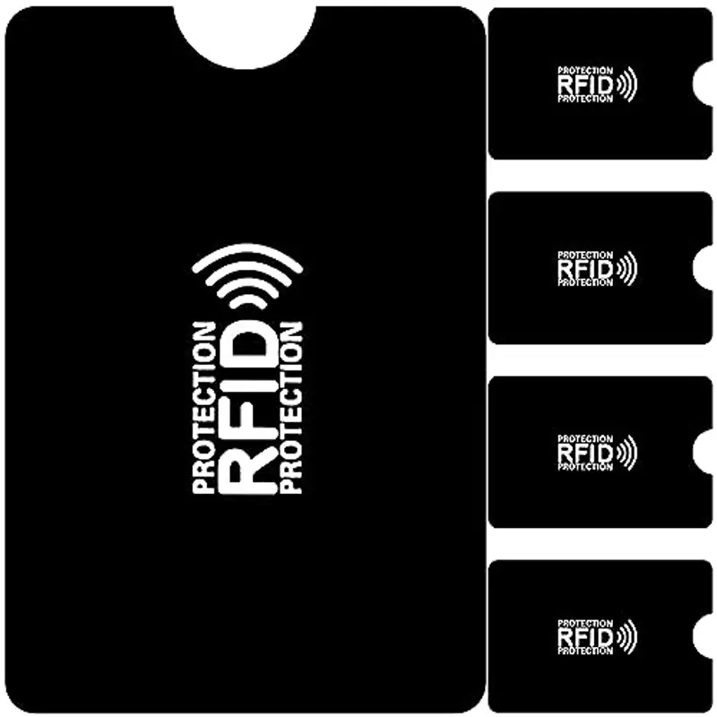 RUOXIXI 10 Pezzi Custodia Bancomat Schermato, Protezione RFID, Proteggi Carte di Credito Contactless per Donne Uomini, 9.2 x 6.2 cm, per