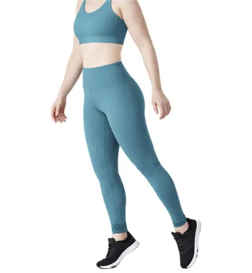 Leggings Sportivi A Vita Alta W - pantaloni lunghi - donna Blue