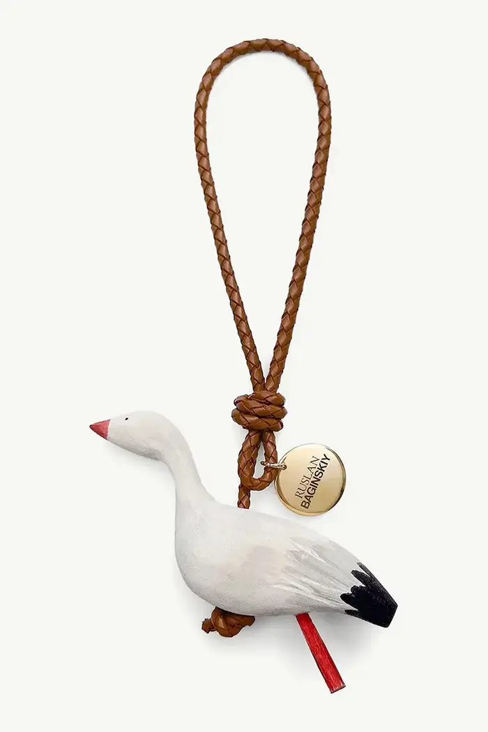 portachiavi Ruslan Baginskiy Bag Charm Stork Beige