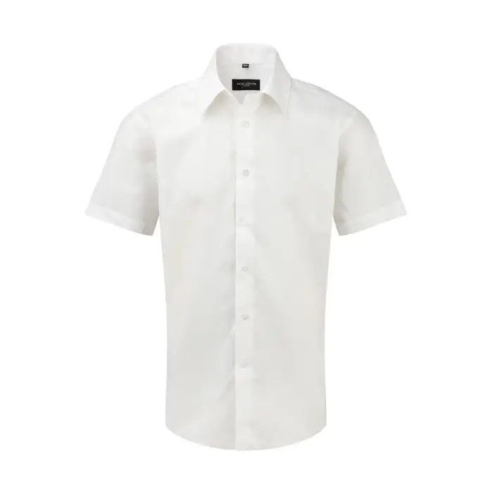 Russell Athletic Camicia in cotone Oxford Blanc