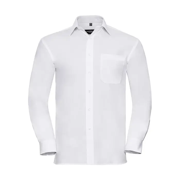 Camicia in popeline Russell Athletic Blanc