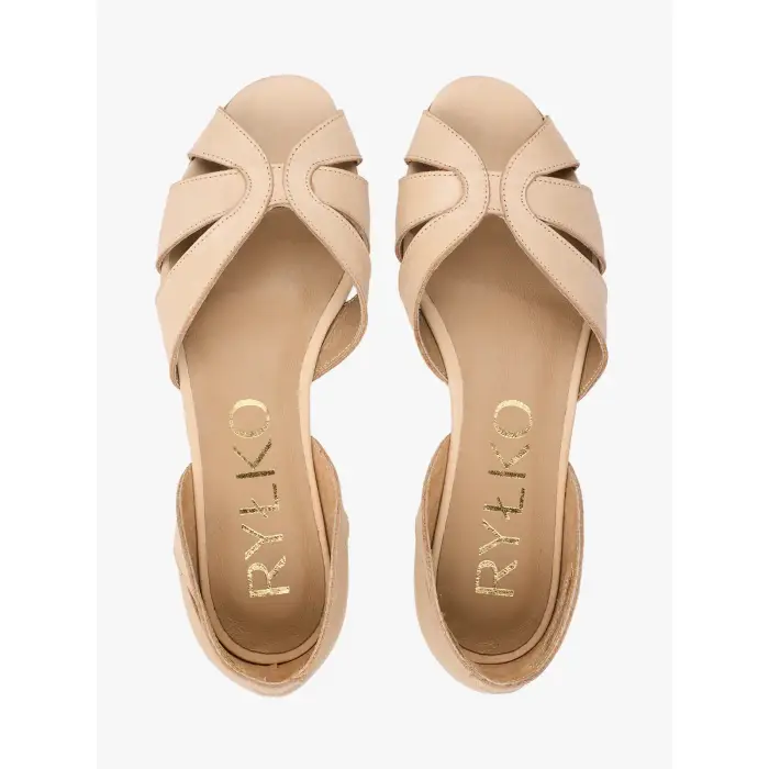 Ryłko Ballerine in pelle leggera donna Beige
