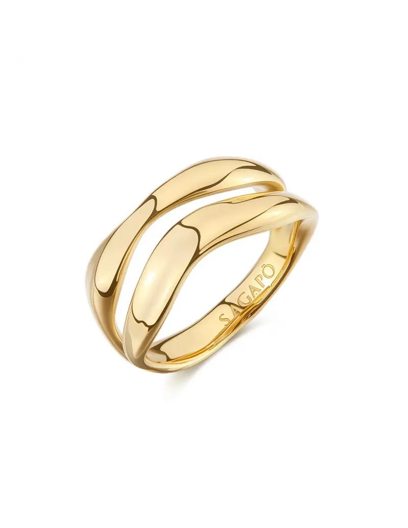 S'Agapo By Brosway Anello S'AGAPO Emotion SMO32B in acciaio 316L dorato Misura