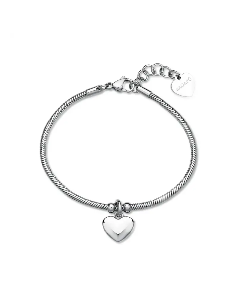 S'Agapo By Brosway Bracciale S'AGAPO Click SCK292 in acciaio 316L pendente Cuore