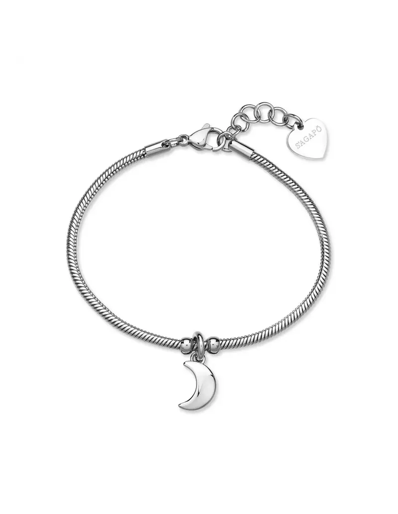 S'Agapo By Brosway Bracciale S'AGAPO Click SCK294 in acciaio 316L pendente Luna