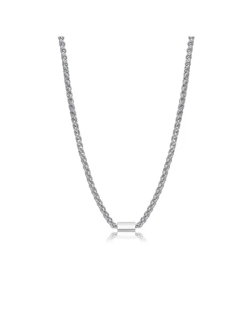 S'Agapo By Brosway Catena Uomo S'AGAPO' RIPPLE in Acciaio 316L SRP05 Catena Spiga rotonda