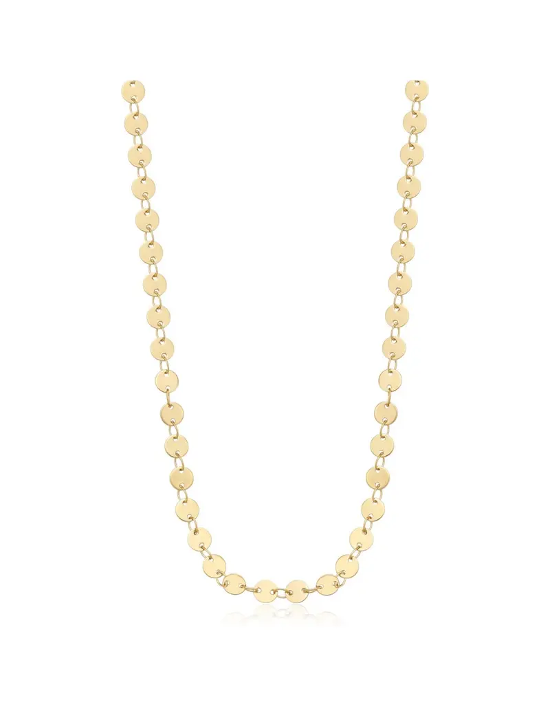 S'Agapo By Brosway Collana girocollo S'AGAPO CHUNKY in acciaio 316L dorato catena a dischetti SHK84