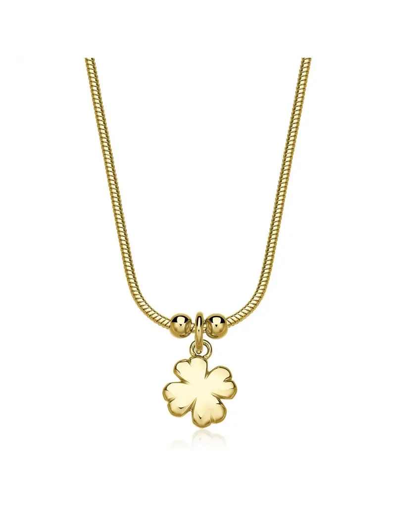 S'Agapo By Brosway Collana S'AGAPO Click SCK283 in acciaio 316L dorato pendente Quadrifoglio