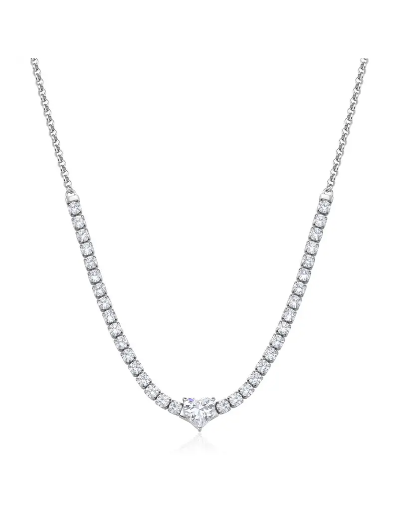 S'Agapo By Brosway Collana S'AGAPO Dazzly SDZ147 in acciaio 316L con cristalli e cuore