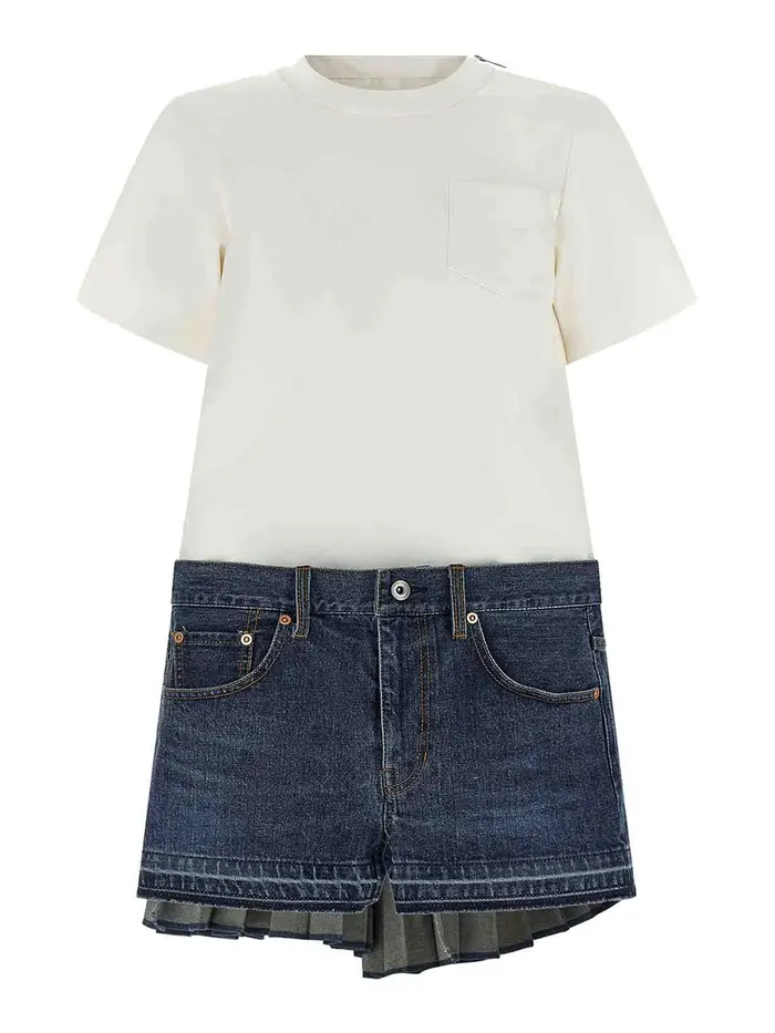 Sacai Abito in denim Multicolore