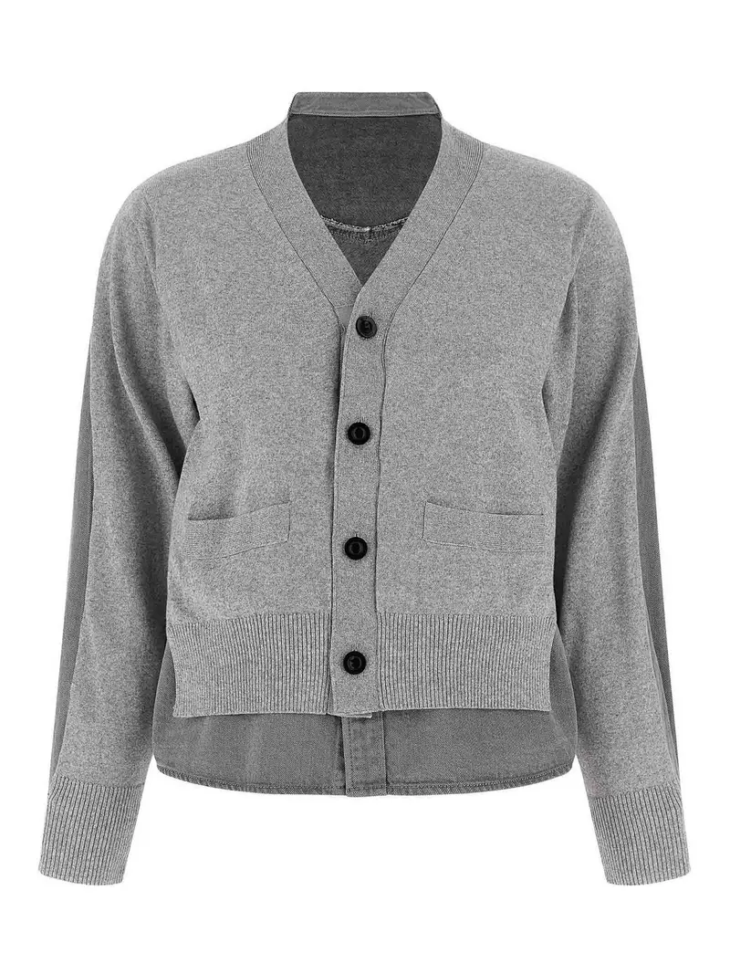 Sacai Cardigan Grigio 4355641