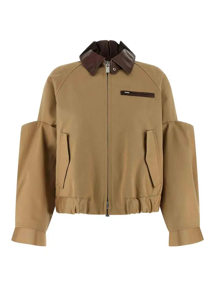 Sacai Giacca in giubbotto Beige