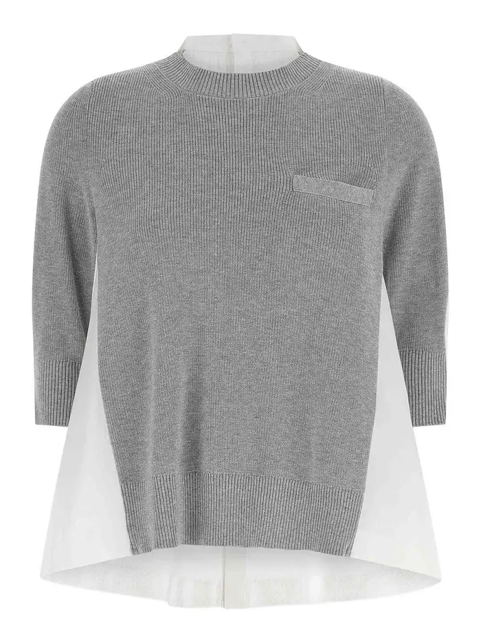 Sacai Maglia Maglione Multicolore