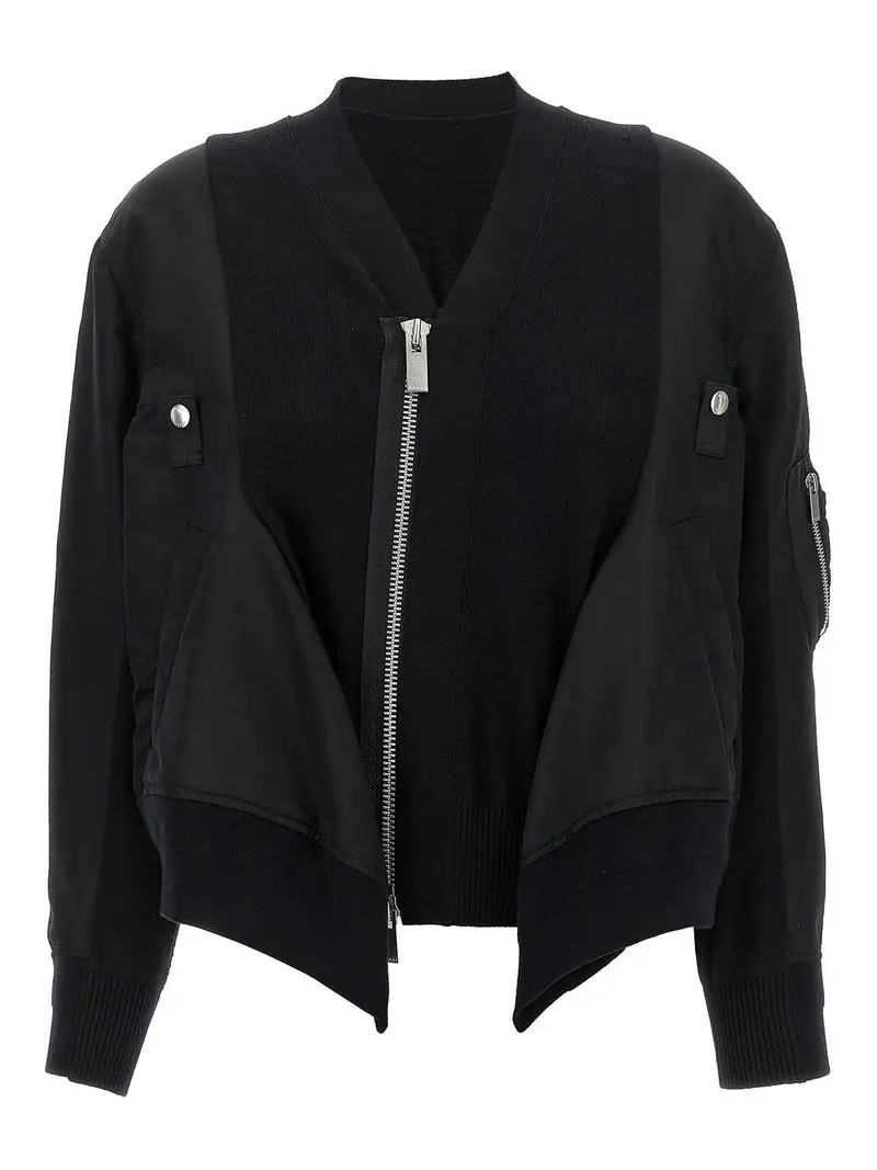 Sacai Cardigan Nero 3344870