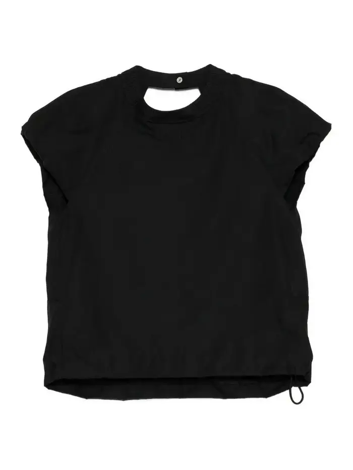 Sacai Pullover in popeline Nero