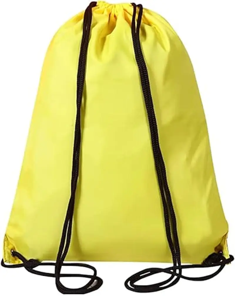 WFX Sacca da palestra con coulisse, 2 pezzi e 1 sacca con cordoncino, zaino in polietilene per donne e uomini, borsa da