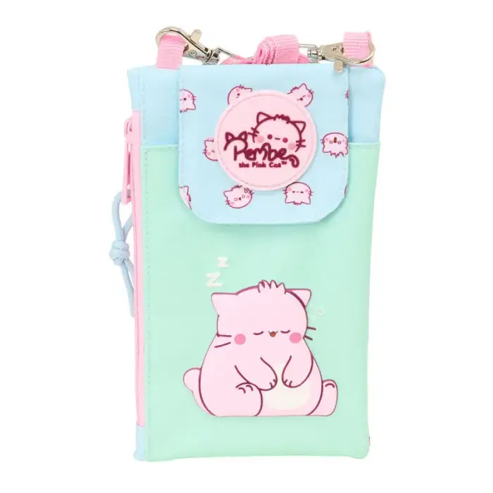 Safta Borsa per bambini Pembe The Pink Cat Bleu