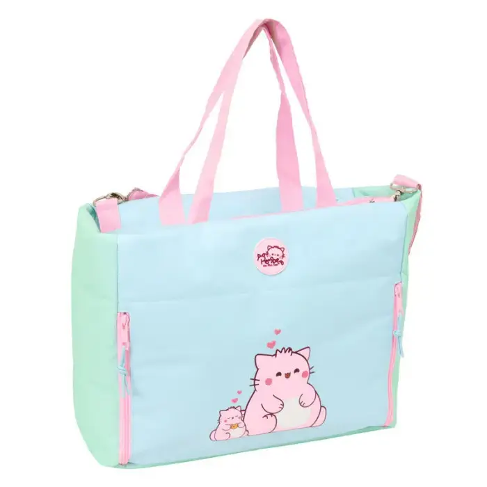 Safta Borsa porta pc per bambini Pembe The Pink Cat Bleu