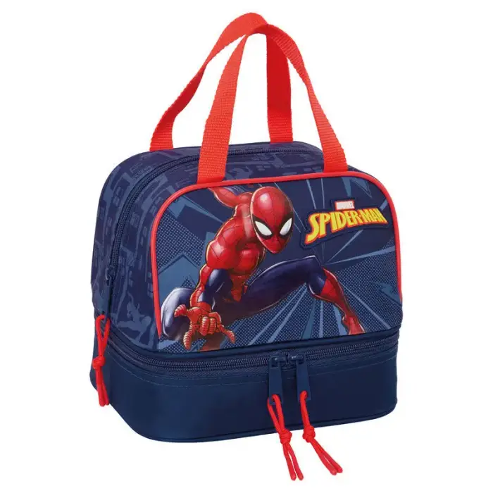 Safta Sac per alimenti per bambini Marvel Spiderman Bleu
