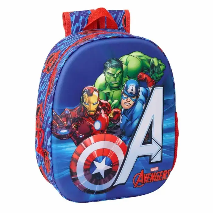 Safta Zaino 3D per bambini Marvel Avengers Bleu