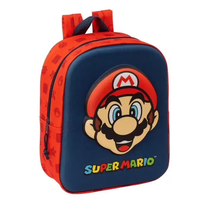 Safta Zaino per bambini Super Mario Bros 3D 27 cm Bleu