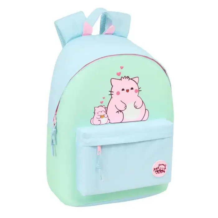 Safta Zaino per computer per bambini Pembe The Pink Cat Bleu