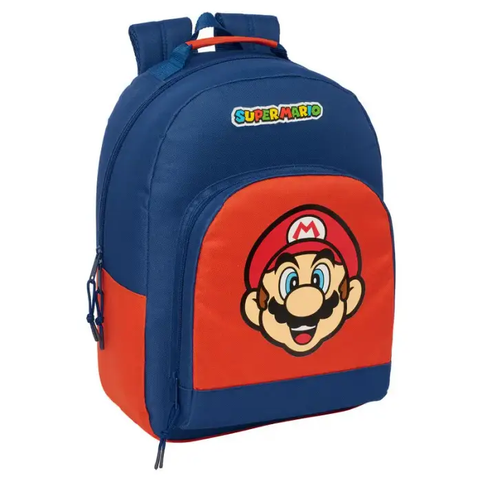 Safta Zaino Super Mario Bros Mamma Mia Bleu