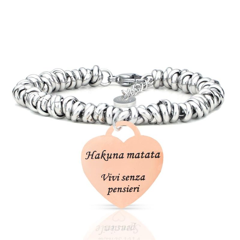 SAGA GIOIELLI SAGA GIOIELLI® Bracciale Donna Nodini Intrecciato Cuore