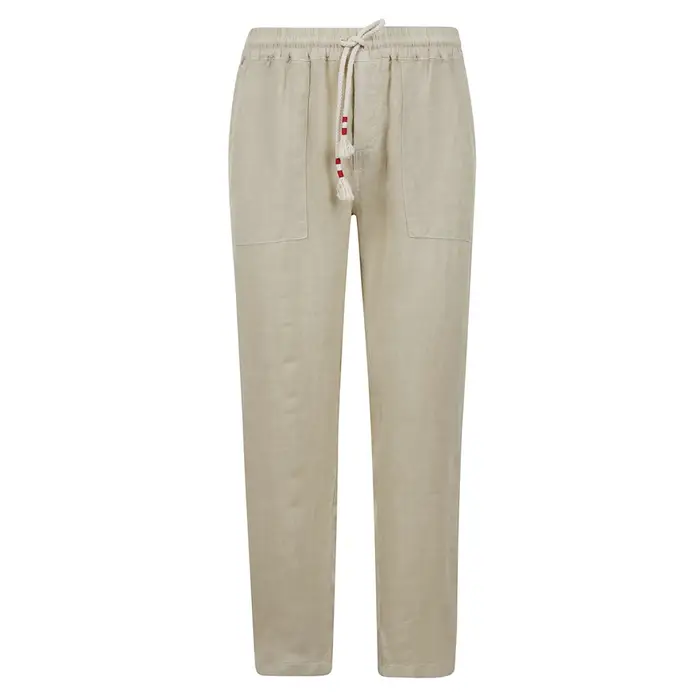 Saint Barth pantaloni uomo calais in lino beige