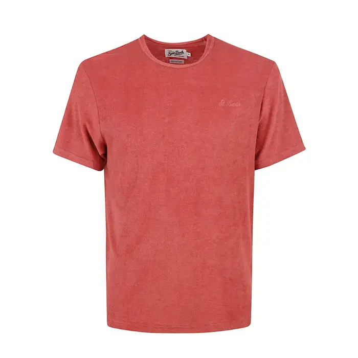 Saint Barth t-shirt uomo gary in spugna arancio