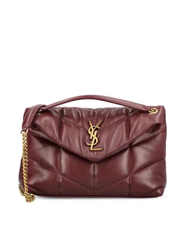 Borsa realizzata in pelle di agnello ROSSO