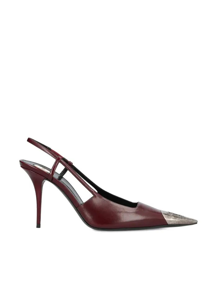 Décolleté realizzate in pelle ROSSO
