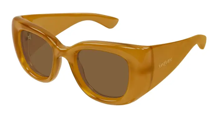 Donna SAINT LAURENT SL 903 HOWL 008 Occhiali da sole Bio-iniettato Giallo Marrone Cat Eye