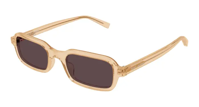 Donna SAINT LAURENT SL 908 004 Occhiali da sole Acetato Giallo Rosso Squadrata