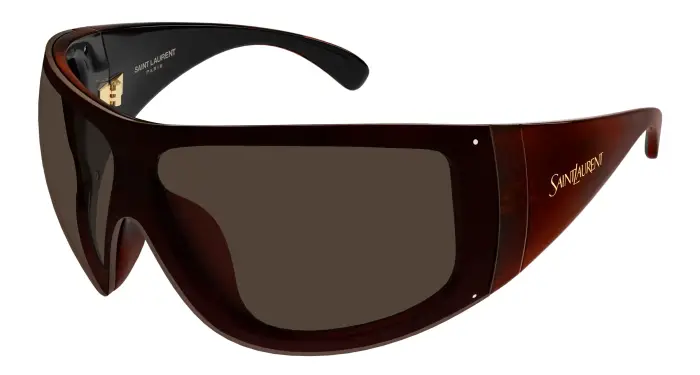 Donna SAINT LAURENT SL 914 003 Occhiali da sole Bio-iniettato Marrone Marrone Avvolgente