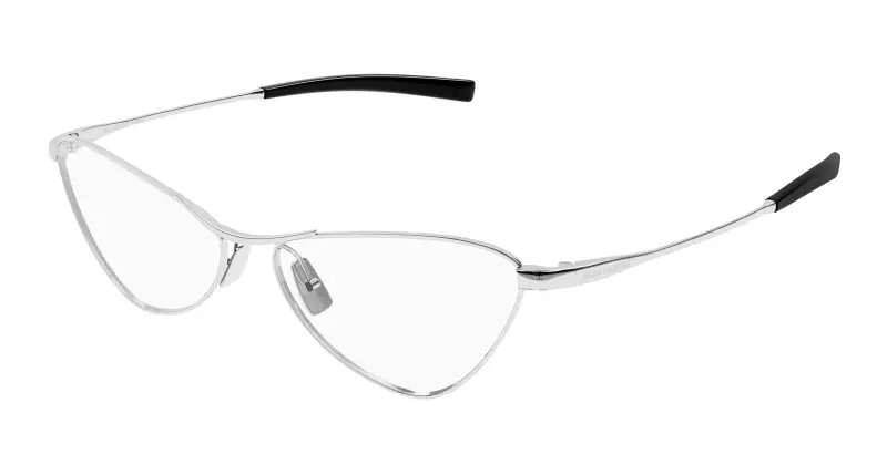 SAINT LAURENT Donna SL 830 OPT 003 Montature da vista Metallo Argento Trasparente Cat Eye
