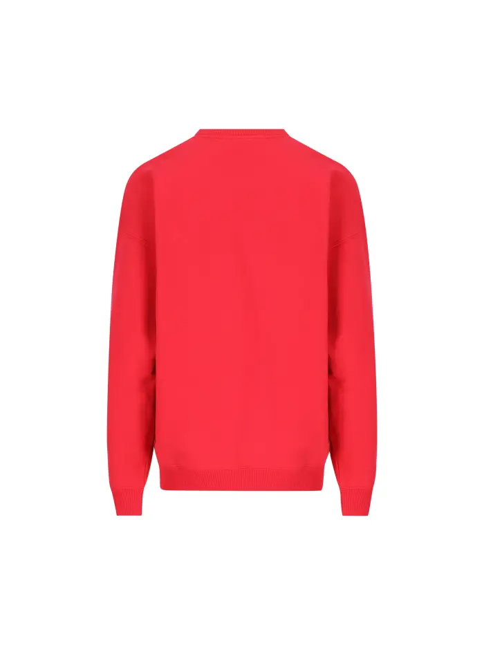Felpa realizzata in cotone ROSSO